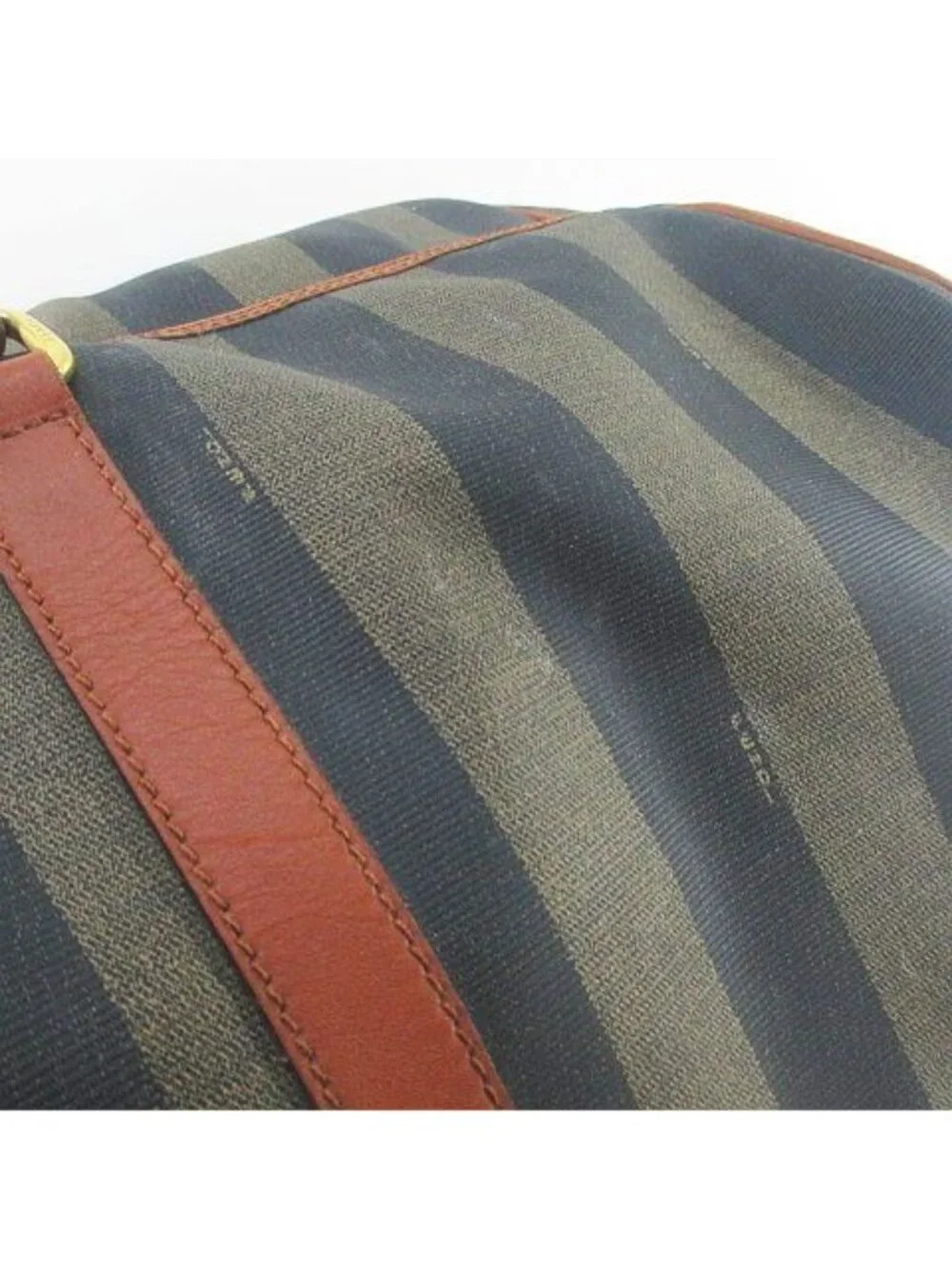 Fendi Boston Bag 2-Way Pecan Pattern Brown